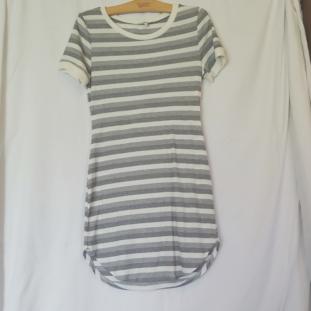 Striped shirt dress